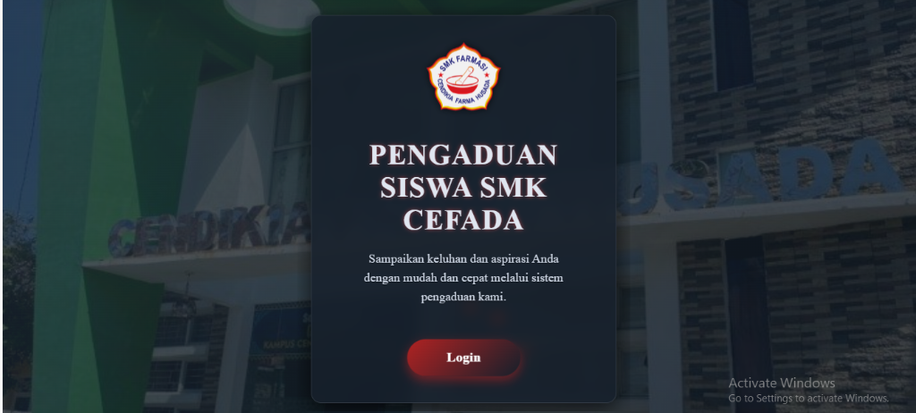 Web Pengaduan Siswa